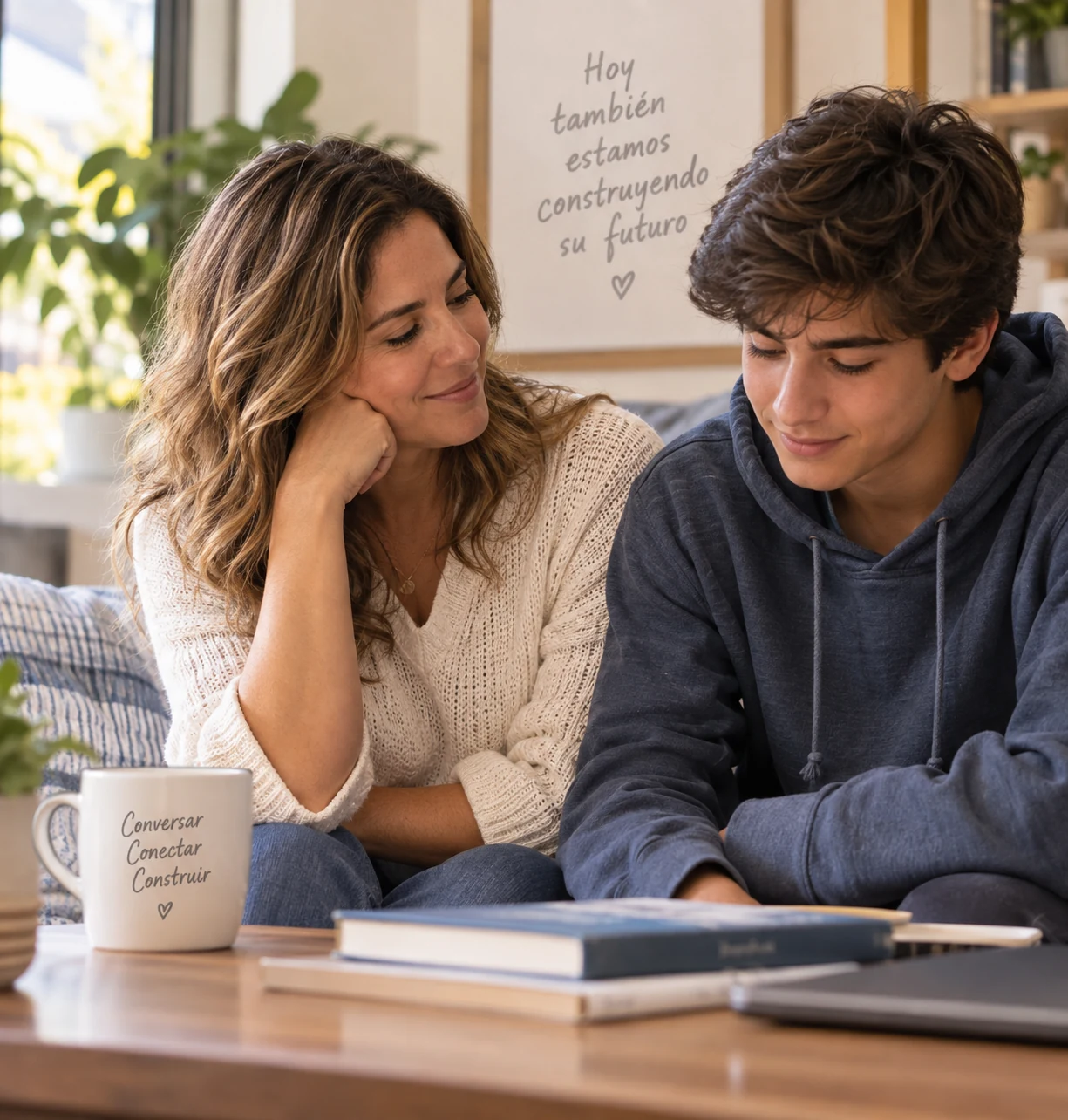 Madre y adolescente compartiendo un momento de conexión